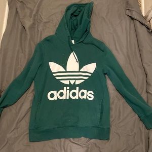 Green Adidas hoodie